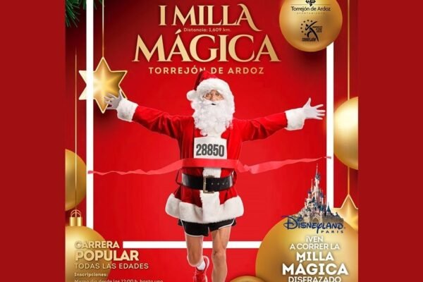 Pancarta de la carrera popular de Torrejón de Ardoz I Milla Mágica