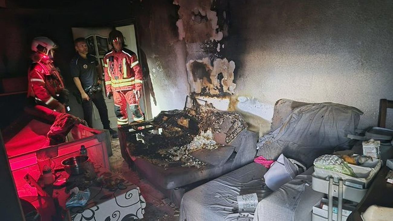 Incendio en una vivienda de Torrejón de Ardoz